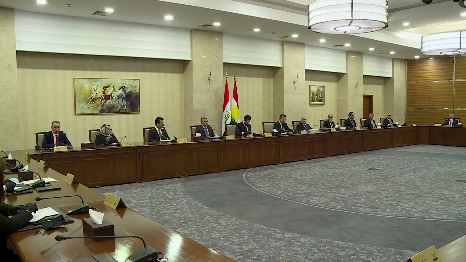 Civata Wezîrên dawî pêşhat û rewşa aboriya Herêma Kurdistanê gotûbêj kir 